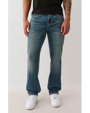 True Religion Ricky Flap Pocket Straight Leg Jeans - Blue