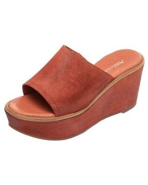 Antelope Kinsley Platform Slide Sandal - Red