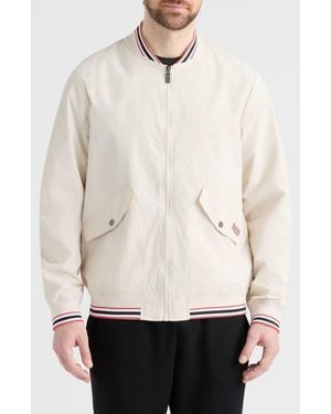 HUNTER Gaston Water Repellent Bomber Jacket - White