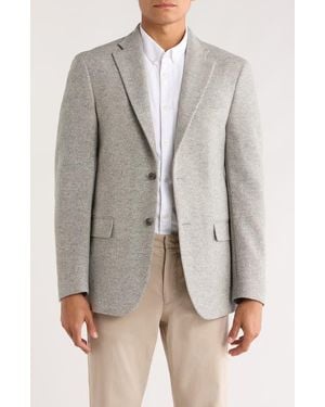 Tommy Hilfiger Herringbone Two-Button Wool Sport Coat - Gray