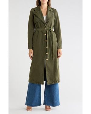 L'Agence Zavia Trench Coat - Green