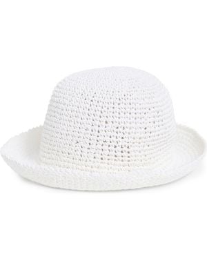 Kate Spade Straw Cloche - White