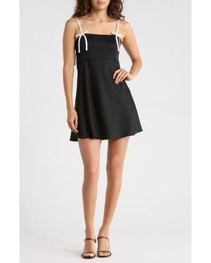 Alice + Olivia Morgan Babydoll Minidress - Black