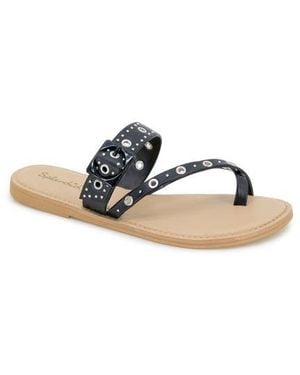 Splendid Silas Studded Toe Loop Sandal - Black