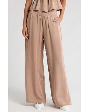 Travis Mathew Chardonnay Sunday Wide Leg Pants - Brown