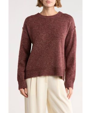 Max Studio Drop Shoulder Sweater - Red