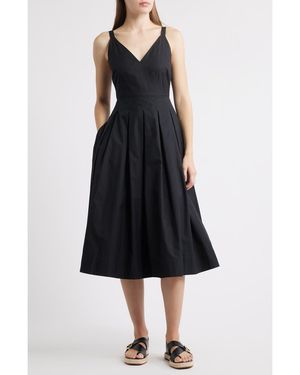 Alex Mill Abby Cotton Poplin Dress - Black