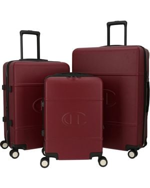 Champion 3-Piece Tracker Spinner Luggage Set - Red