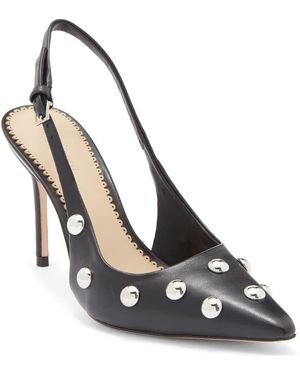 Cinq À Sept Rhonda Studded Slingback Sandal - Metallic