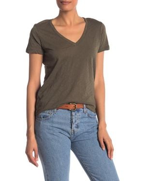 Madewell V-Neck Short Sleeve T-Shirt - Black