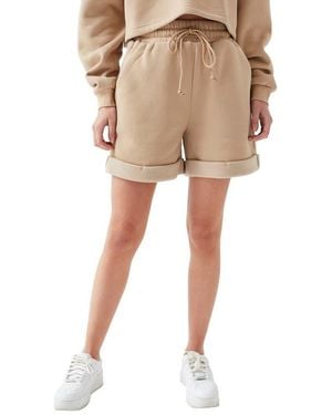 4th & Reckless Lita Cuffed Sweat Shorts - Natural