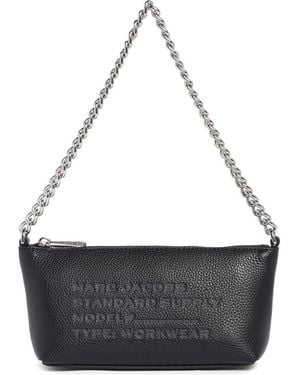 Marc Jacobs Standard Supply Leather Shoulder Bag - Black