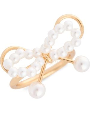 BP. Pretty Faux Pearl Ring - White