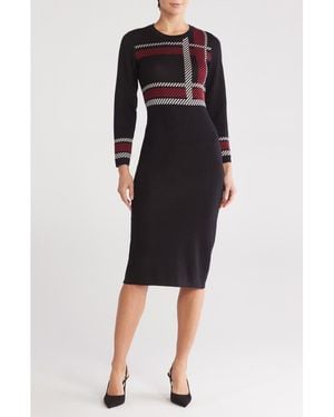 Sandra Darren Sweater Dress - Black