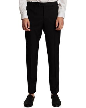 Paisley & Gray Sloane Slim Fit Tuxedo Pants - Black