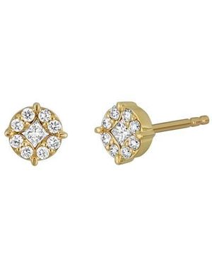 Bony Levy Mika Diamond Stud Earrings - Metallic