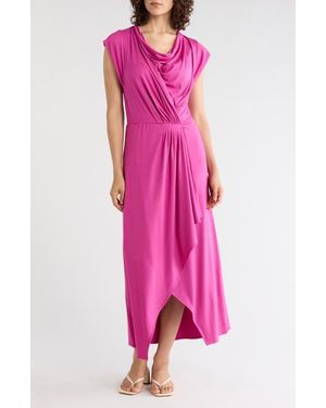 BOSS Elena Jersey Maxi Dress - Pink