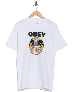 Obey Psychic Youth Graphic T-Shirt - White