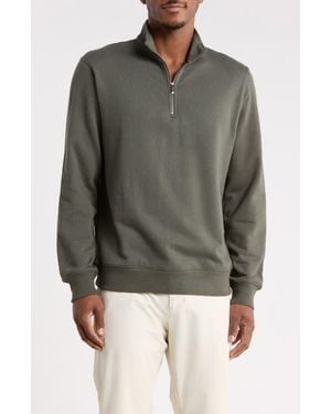 14th & Union French Terry Quarter Zip Sweatshirt - Gray