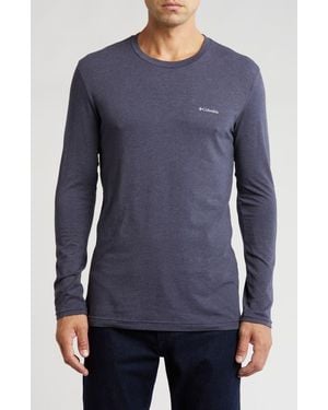 Columbia Long Sleeve Sleep T-Shirt - Blue