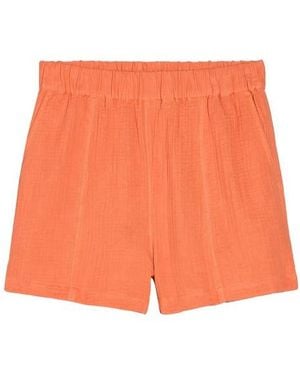 Madewell Lightspun Easy Pull-On Shorts - Orange