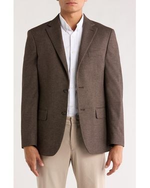 Tommy Hilfiger Textured Two-Button Sport Coat - Brown