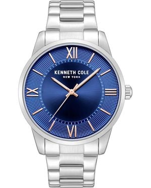 Kenneth Cole Three Hand Quartz Bracelet Watch, 44Mm - Metallic