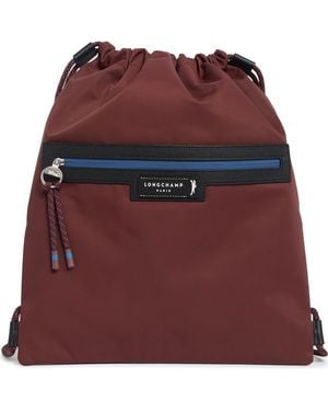 Longchamp District Twill Backpack - Red