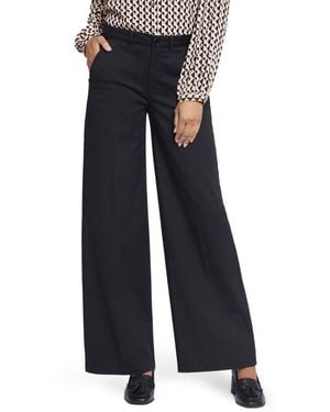 NYDJ Whitney High Waist Wide Leg Pants - Black