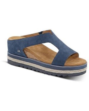 Mykos Ismina Wedge Sandal - Blue