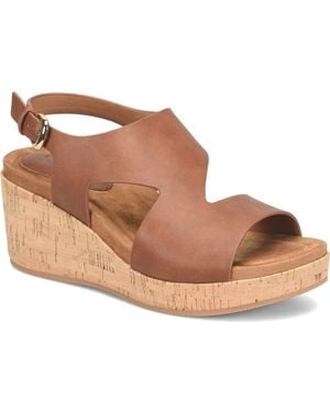 EuroSoft Kryss Wedge Sandal - Brown