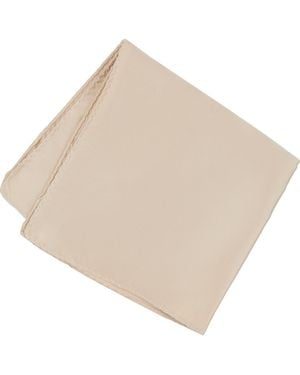 Con.struct Solid Satin Pocket Square - Natural