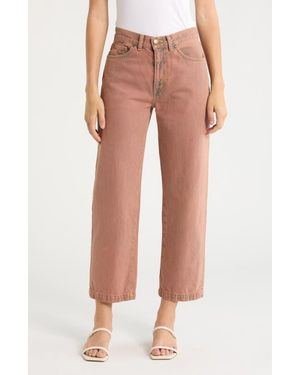 The Great The Billy Straight Leg Jeans - Brown