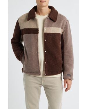 UGG Lachlan Uggfluff Shirt Jacket - Brown