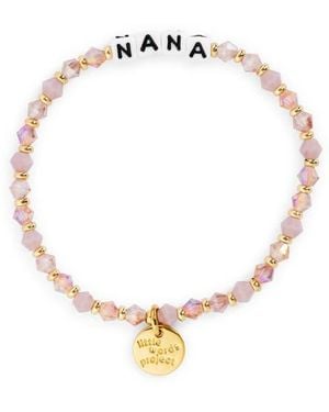 Little Words Project 'Nana' Beaded Stretch Bracelet - Metallic