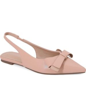 BERNESS Cinnamon Bow Slingback Flat - Pink