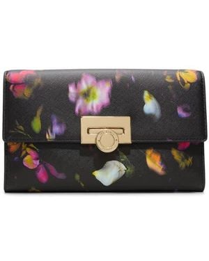 Ted Baker Parisa Crossbody Wallet On A Chain Bag - Black