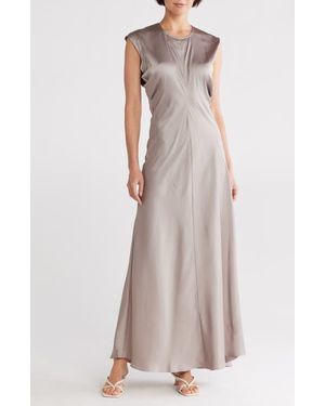 Rag & Bone Marisol Satin Maxi Dress - Gray