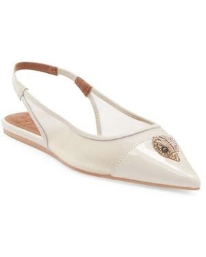 Kurt Geiger Belgravia Slingback Flat - Natural