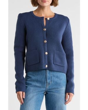 French Connection Babysoft Cardigan Sweater - Blue