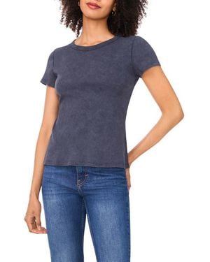 Halogen® Ribbed Washed T-Shirt - Blue