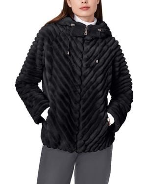 Bernardo Faux Fur Jacket - Black