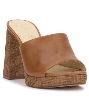 Jessica Simpson Kameena Platform Wedge Sandal - Brown