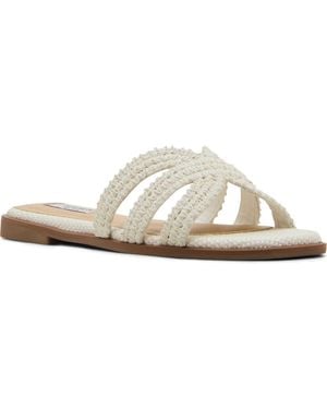Steven New York Harpo Slide Sandal - White