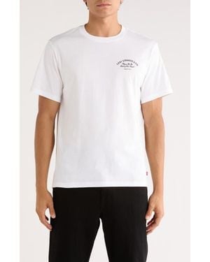 Levi's Short Sleeve Relaxed Cotton T-Shirt - White