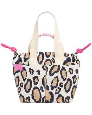 Aimee Kestenberg Coastal Carryall Stripe Canvas Tote - White