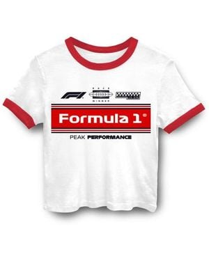 Junk Food Formula 1 Graphic Ringer T-Shirt - Red