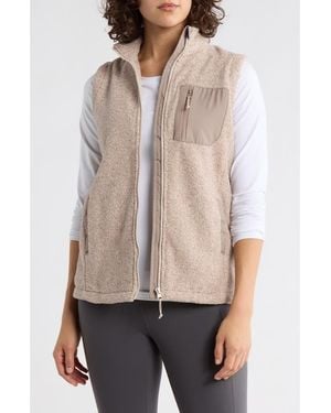 Balance Collection Amara Fleece Knit Zip Vest - Natural