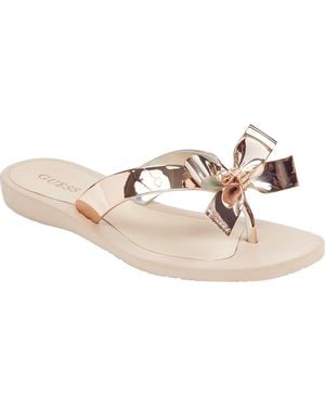 Guess Tutu Flip Flop - Metallic