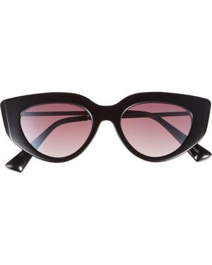 Vince Camuto 47Mm Gradient Cat Eye Sunglasses - Brown